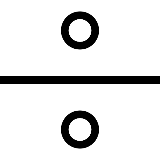 Divide signs divide maths icon