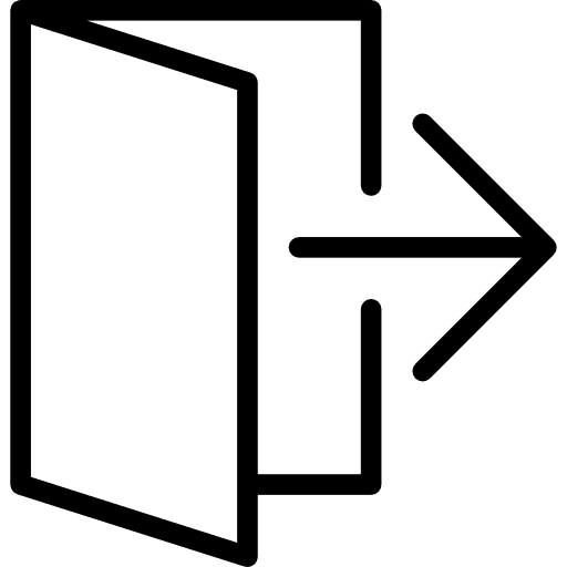Exit leave interface exit icon
