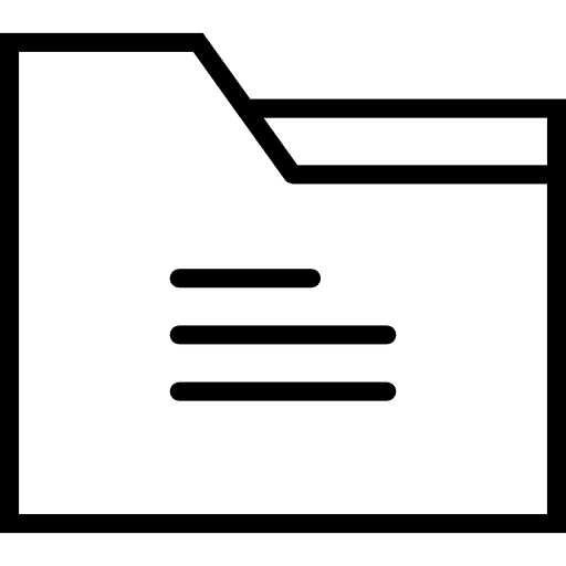 Folder office material storage folder icon