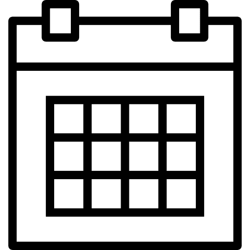 Calendar organization administration time icon