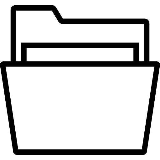 Folder data storage interface office material icon