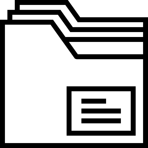 Folder dem file file storage office material icon