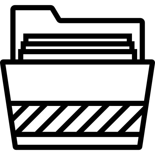 Folder office material data storage interface icon