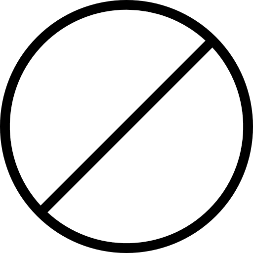 Forbidden prohibition cancel shapes icon