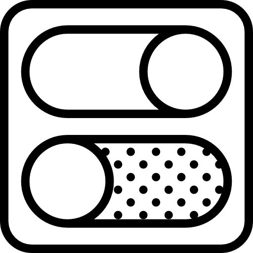 Switch button interface web page icon
