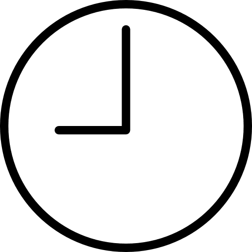 Time clock idle tools and utensils icon