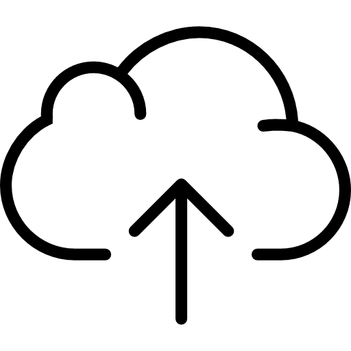 Cloud computing upload file upload oracle data integrator icon