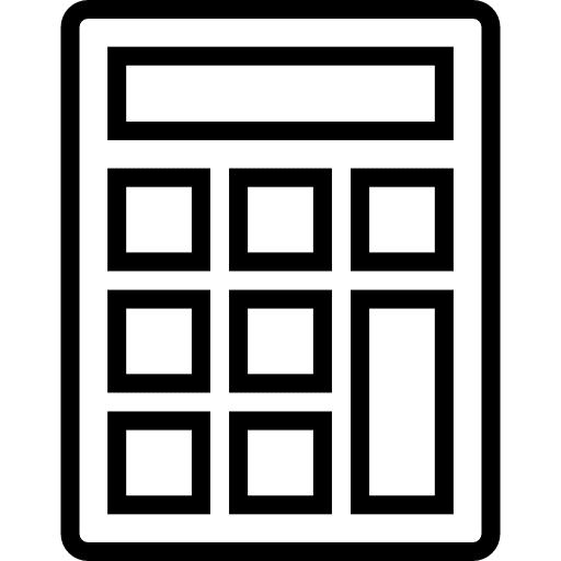 Calculator technological calculation math icon
