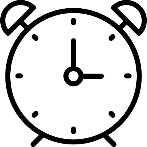 Alarm clock timer time alarm icon