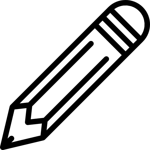 Edit writing tools and utensils pencil icon
