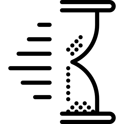 Hourglass clock waiting tools and utensils icon