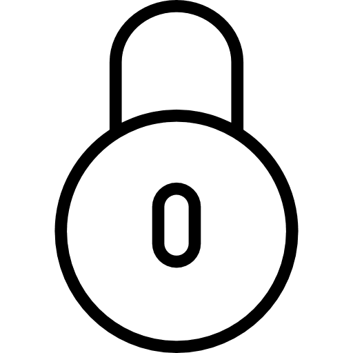 Locked caps lock lock security icon