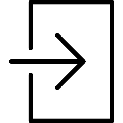 Login enter web right icon
