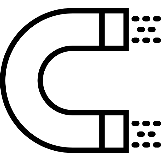 Magnet physics magnet tools and utensils icon