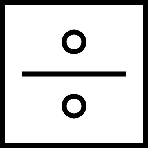 Divide shapes calculating mathematics icon