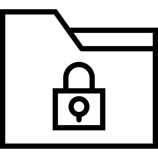 Folder data storage storage interface icon