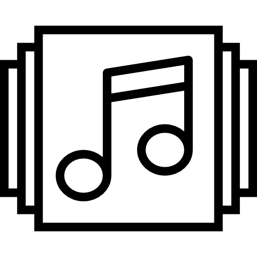 Music player musical note music player quaver icon