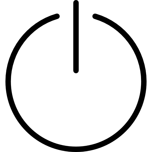Power interface multimedia option shutdown icon