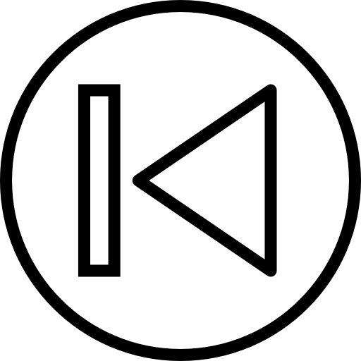Previous directional interface direction icon