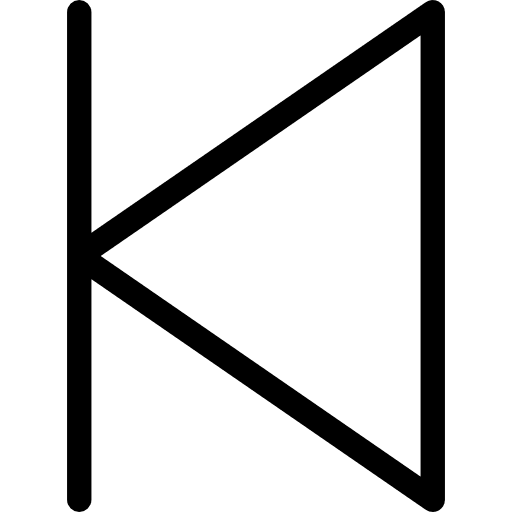Back directional interface arrows icon
