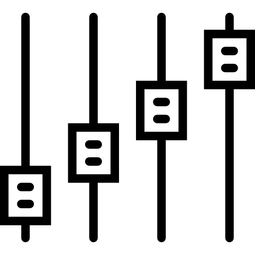 Controls adjust interface settings icon