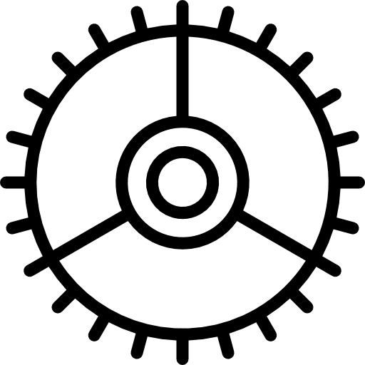 Settings configuration gear tools and utensils icon