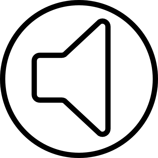 Speaker audio volume interface icon