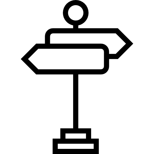 Street direction street orientation icon