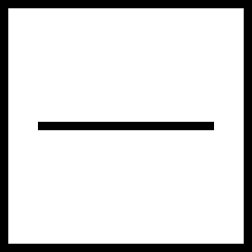 Substract remove maths minus icon