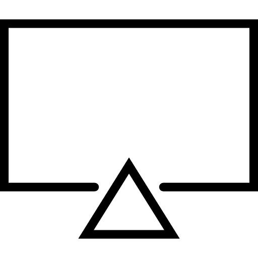 Television screen tv monitor icon