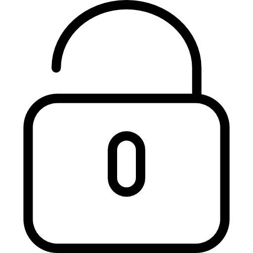 Unlocked unlocked lock padlock icon