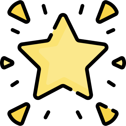Excellence excellence feedback gold star icon