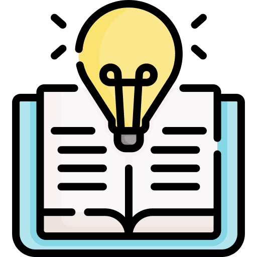 Learning open book product knowledge education icon