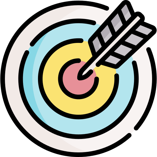 Goal bulleye achievement purpose icon Goal bulleye achievement purpose icon
