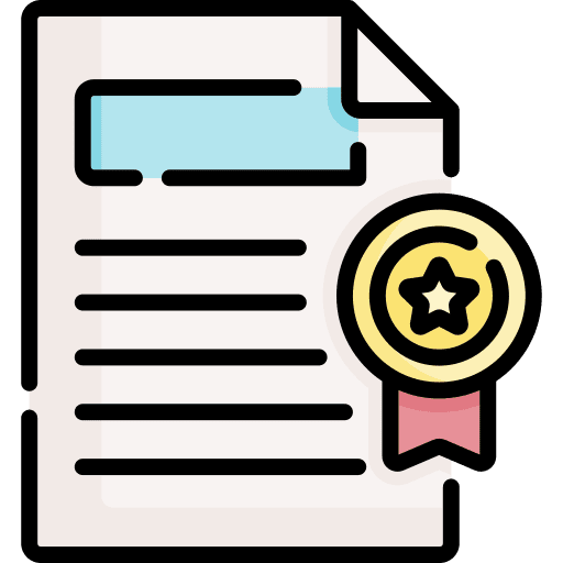 Certificate badge medal education icon Certificate badge medal education icon