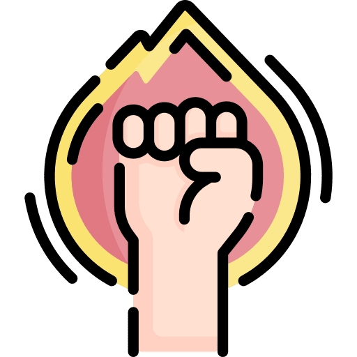 Motivation hand empowerment hands and gestures icon Motivation hand empowerment hands and gestures icon