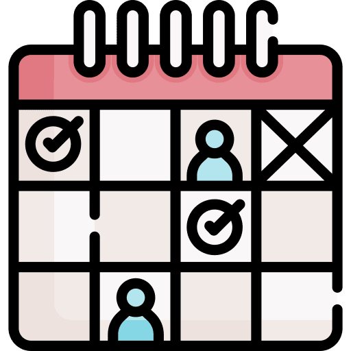 Schedule calendar organization tick icon Schedule calendar organization tick icon