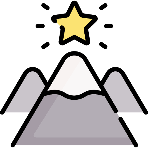 Success objective star achievement icon Success objective star achievement icon