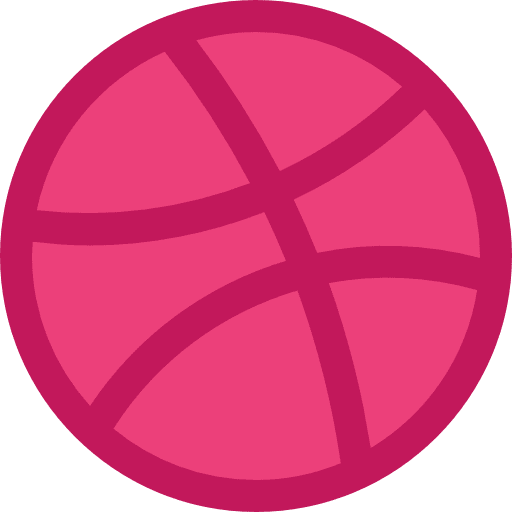 Dribbble social network social media logo icon