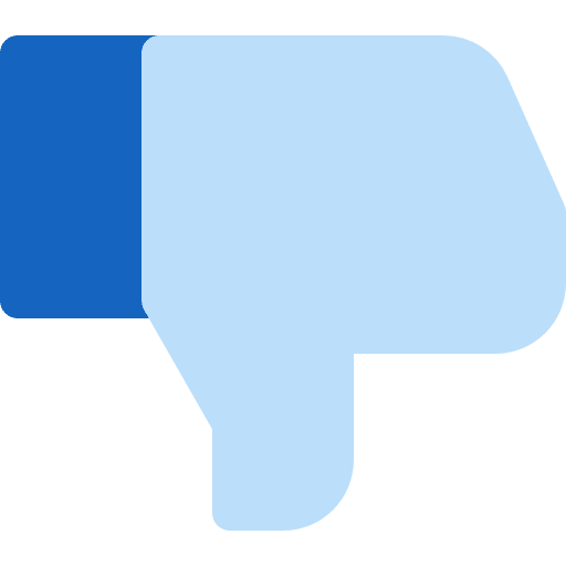 Dislike gestures finger dislike icon