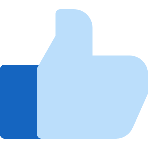 Like gestures thumb up like button icon