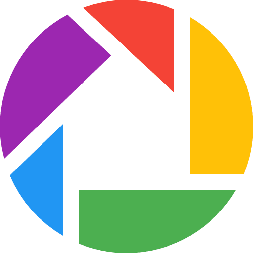 Picasa logotype picasa social network icon