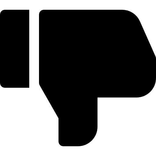 Dislike gestures disadvantage finger icon