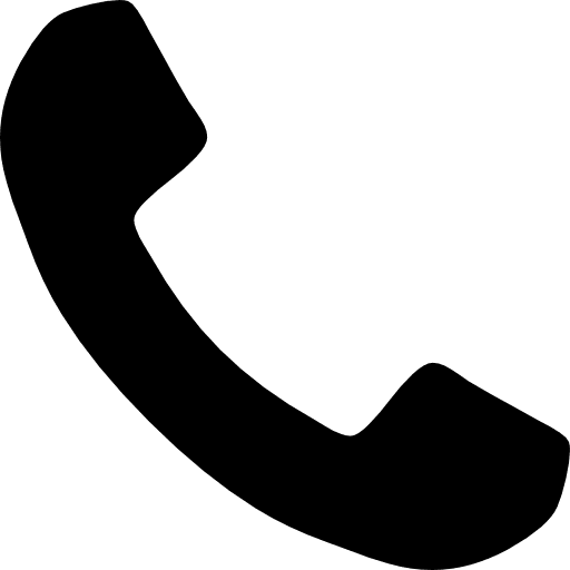 Telephone handle silhouette phone call telephone icon