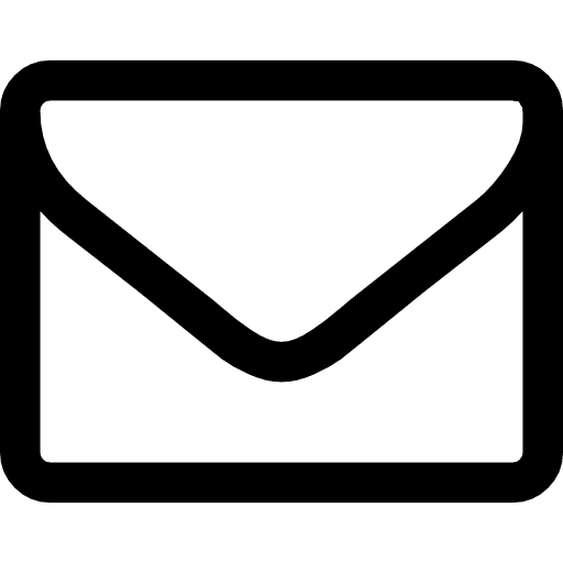 Envelope of white paper mail interface paper icon