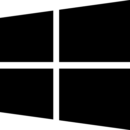 Windows logo silhouette windows symbol system windows operating system icon