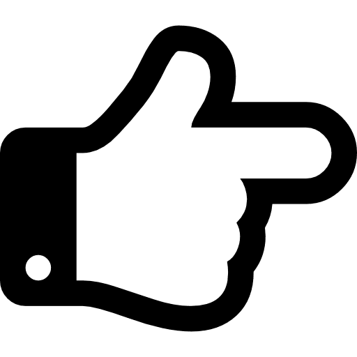 Finger of a hand pointing to right direction right arrow right arrow icon