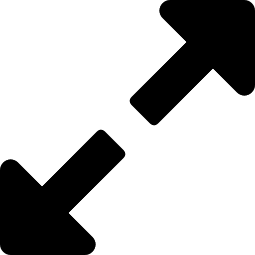 Increase size option arrow scalable arrows icon