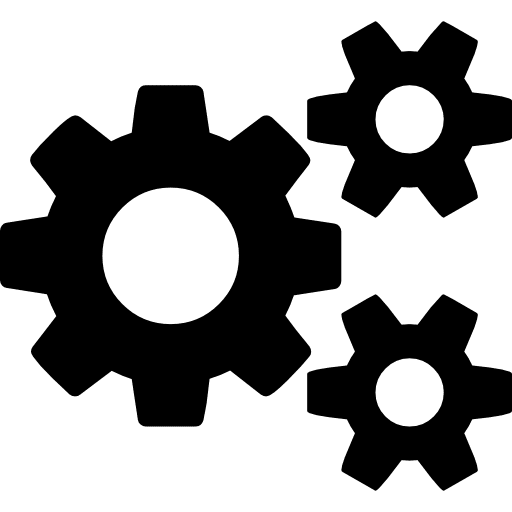 Settings cogwheel options settings icon