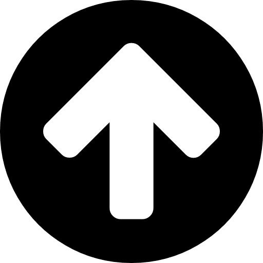 Arrow up on a black circle background arrow button arrow arrows icon